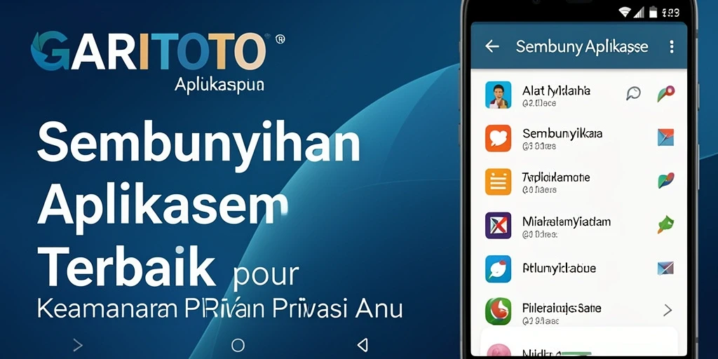 Antarmuka utama GARITOTO untuk menyembunyikan aplikasi.